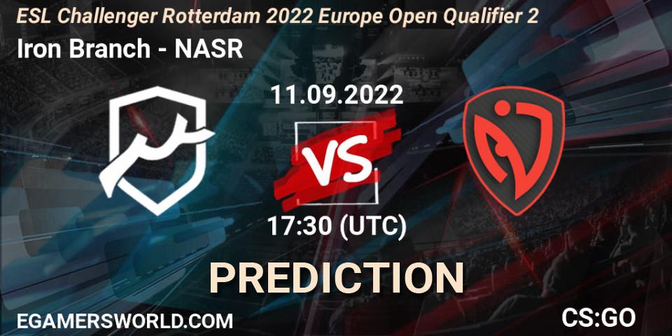 Iron Branch - NASR: прогноз. 11.09.22, CS2 (CS:GO), ESL Challenger Rotterdam 2022 Europe Open Qualifier 2