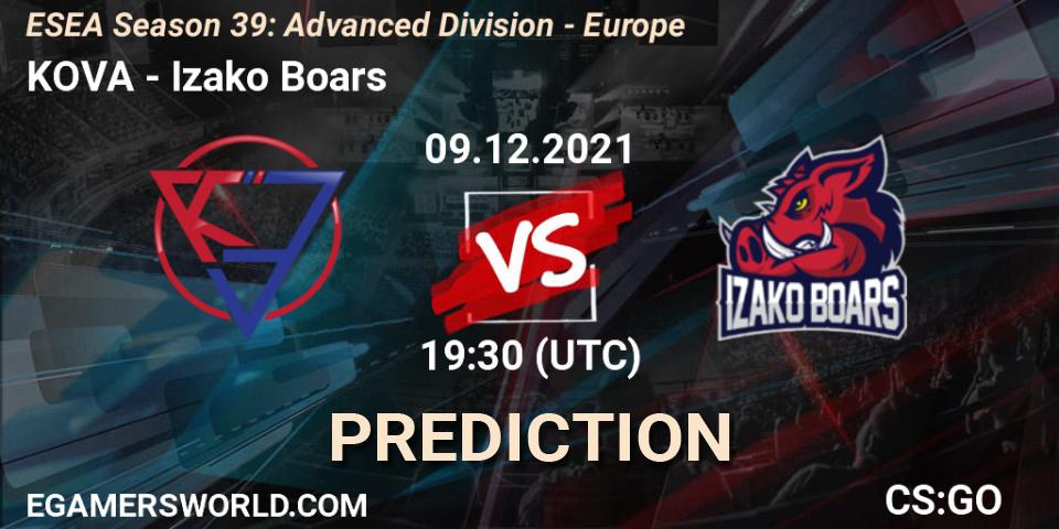 KOVA - Izako Boars: прогноз. 09.12.21, CS2 (CS:GO), ESEA Season 39: Advanced Division - Europe