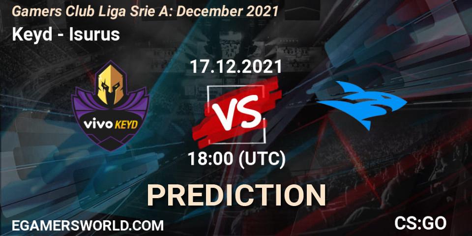 Keyd - Isurus: прогноз. 17.12.21, CS2 (CS:GO), Gamers Club Liga Série A: December 2021