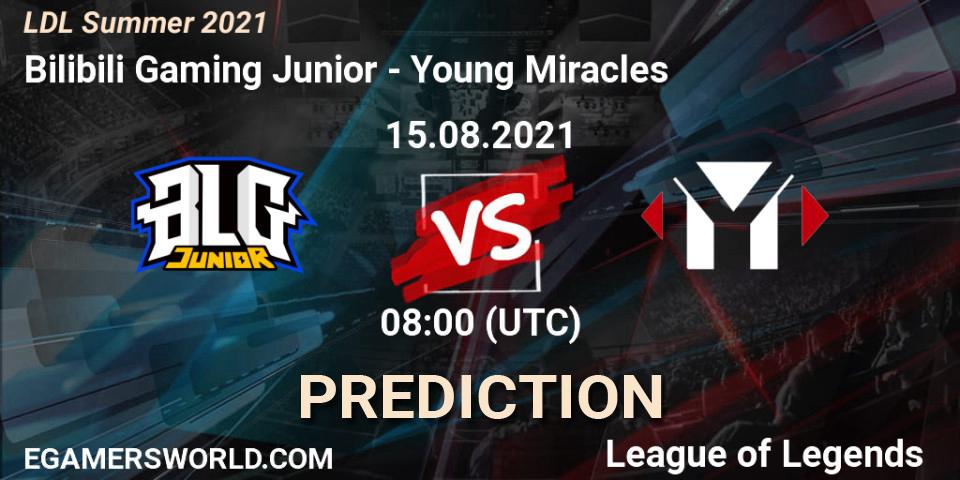 Bilibili Gaming Junior - Young Miracles: прогноз. 15.08.21, LoL, LDL Summer 2021