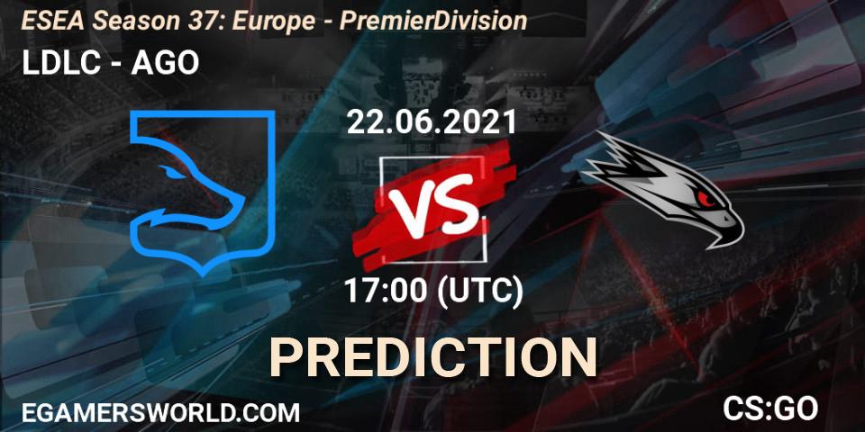 LDLC - AGO: прогноз. 22.06.21, CS2 (CS:GO), ESEA Season 37: Europe - Premier Division