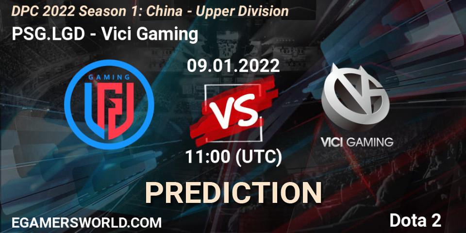 PSG.LGD - Vici Gaming: прогноз. 09.01.22, Dota 2, DPC 2022 Season 1: China - Upper Division