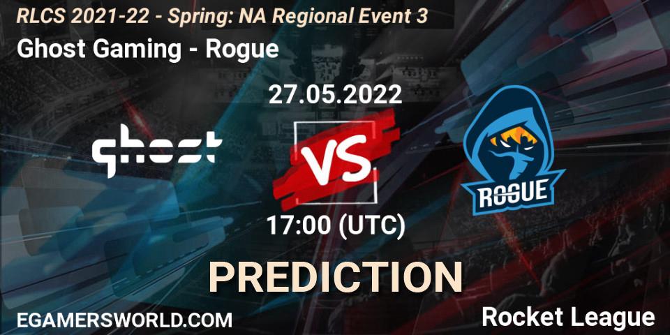 Ghost Gaming - Rogue: прогноз. 27.05.22, Rocket League, RLCS 2021-22 - Spring: NA Regional Event 3