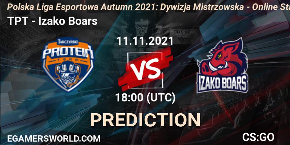 TPT - Izako Boars: прогноз. 11.11.21, CS2 (CS:GO), Polska Liga Esportowa Autumn 2021: Dywizja Mistrzowska - Online Stage