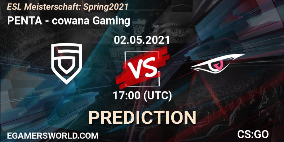 PENTA - cowana Gaming: прогноз. 02.05.21, CS2 (CS:GO), ESL Meisterschaft: Spring 2021