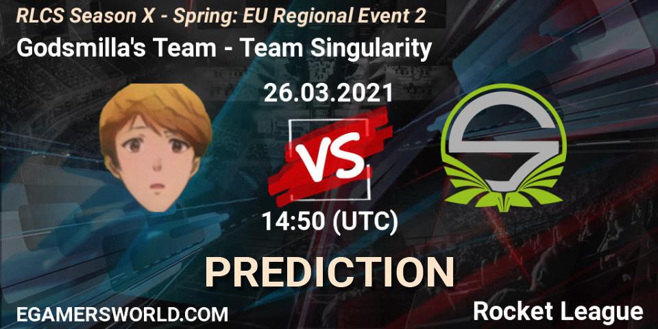 Godsmilla's Team - Team Singularity: прогноз. 26.03.21, Rocket League, RLCS Season X - Spring: EU Regional Event 2