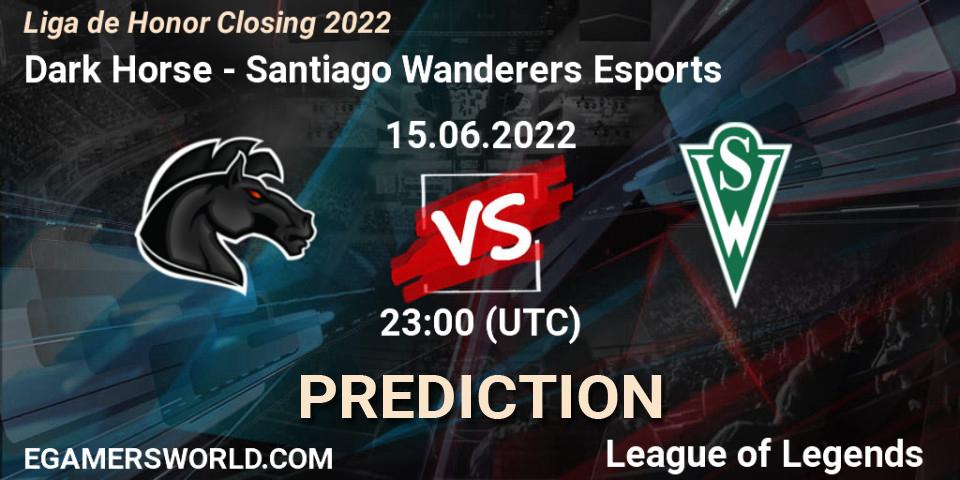 Dark Horse - Santiago Wanderers Esports: прогноз. 15.06.22, LoL, Liga de Honor Closing 2022