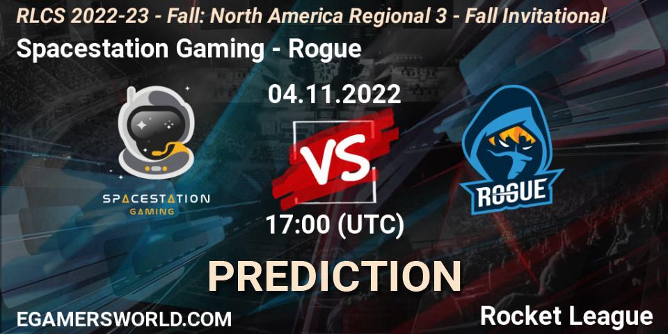 Spacestation Gaming - Rogue: прогноз. 04.11.22, Rocket League, RLCS 2022-23 - Fall: North America Regional 3 - Fall Invitational