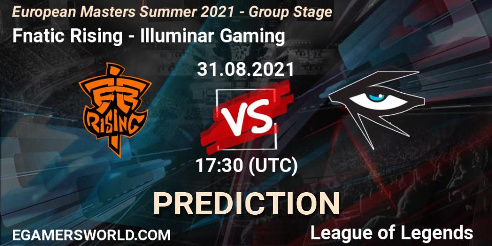 Fnatic Rising - Illuminar Gaming: прогноз. 31.08.21, LoL, European Masters Summer 2021 - Group Stage