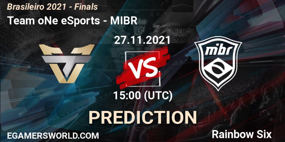 Team oNe eSports - MIBR: прогноз. 27.11.21, Rainbow Six, Brasileirão 2021 - Finals