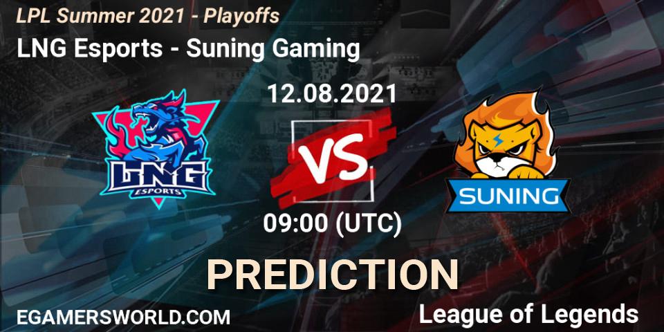 LNG Esports - Suning Gaming: прогноз. 12.08.21, LoL, LPL Summer 2021 - Playoffs