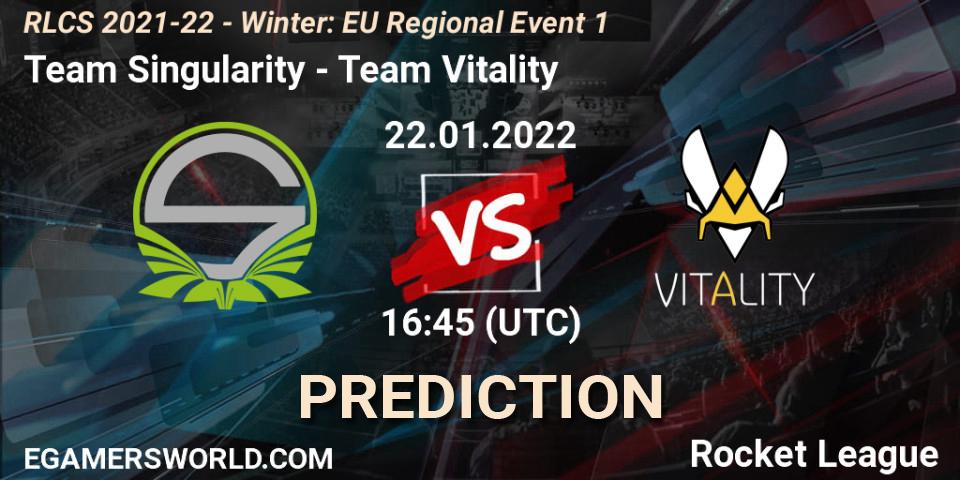 Team Singularity - Team Vitality: прогноз. 22.01.22, Rocket League, RLCS 2021-22 - Winter: EU Regional Event 1
