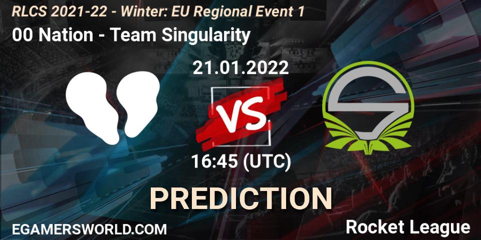 00 Nation - Team Singularity: прогноз. 21.01.22, Rocket League, RLCS 2021-22 - Winter: EU Regional Event 1