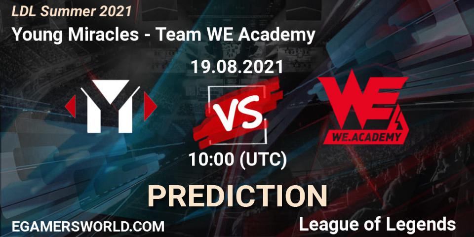 Young Miracles - Team WE Academy: прогноз. 19.08.21, LoL, LDL Summer 2021