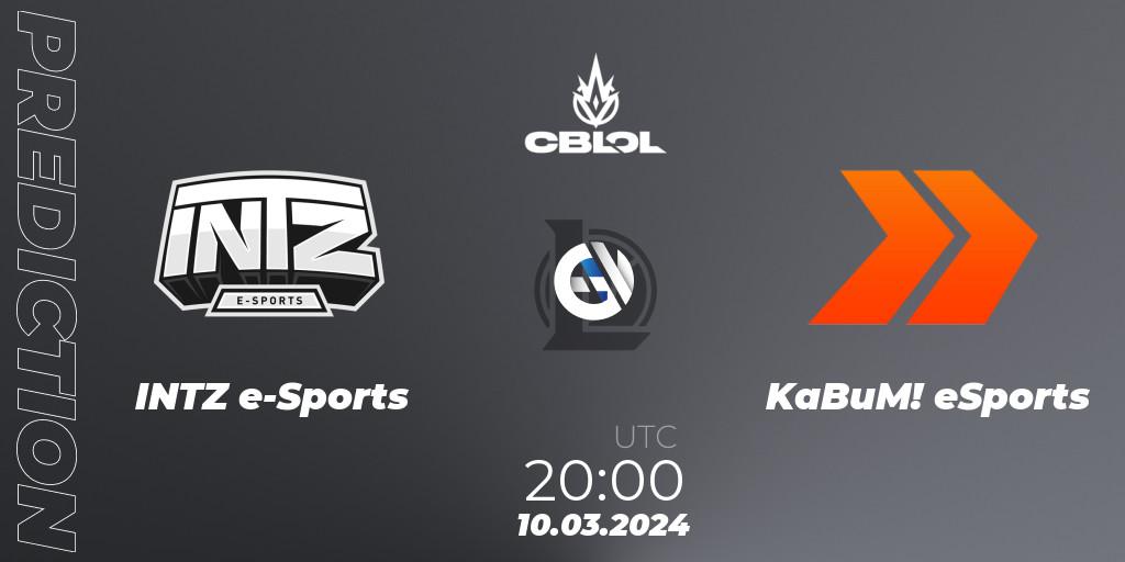 INTZ e-Sports - KaBuM! eSports: прогноз. 10.03.24, LoL, CBLOL Split 1 2024 - Group Stage