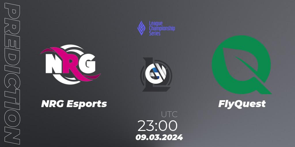 NRG Esports - FlyQuest: прогноз. 09.03.24, LoL, LCS Spring 2024 - Group Stage