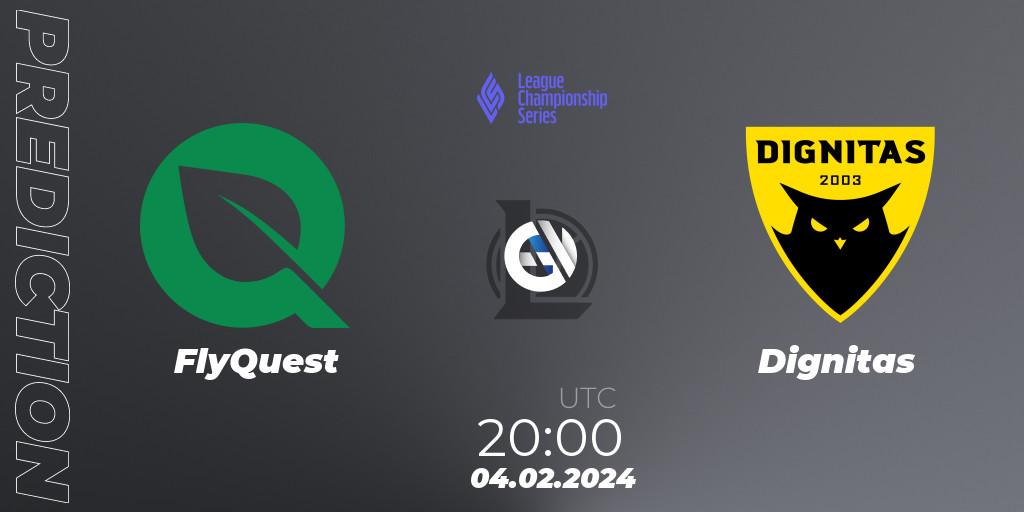 FlyQuest - Dignitas: прогноз. 04.02.24, LoL, LCS Spring 2024 - Group Stage