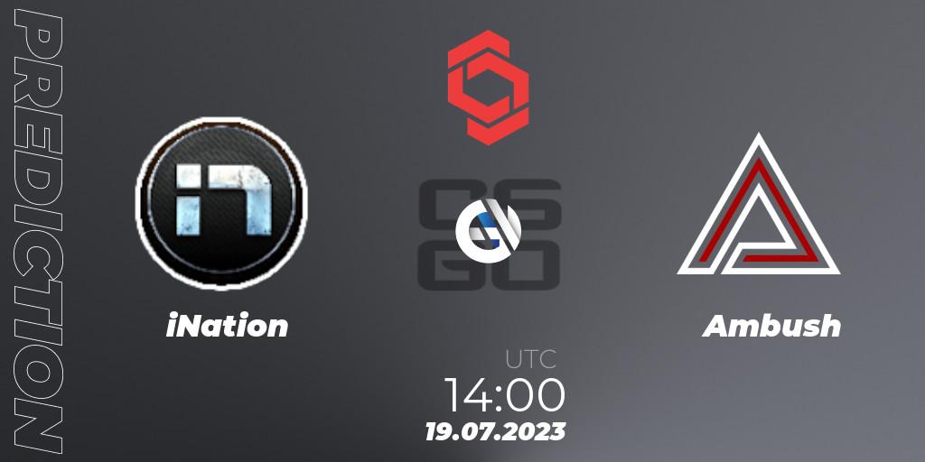 iNation - Ambush: прогноз. 19.07.23, CS2 (CS:GO), CCT Central Europe Series #7: Closed Qualifier