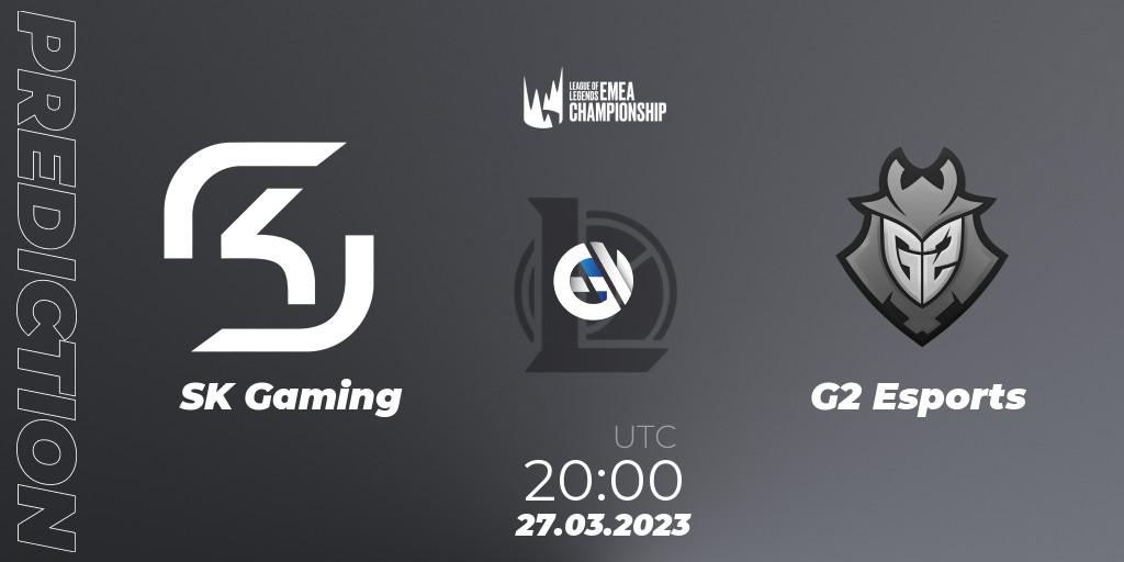 SK Gaming - G2 Esports: прогноз. 25.03.23, LoL, LEC Spring 2023 - Regular Season