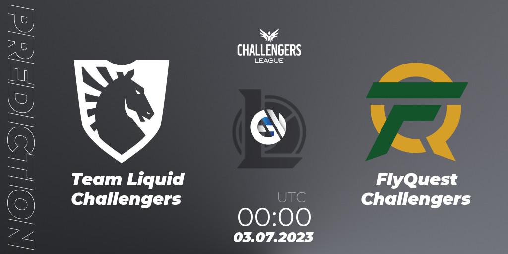 Team Liquid Challengers - FlyQuest Challengers: прогноз. 03.07.23, LoL, North American Challengers League 2023 Summer - Group Stage