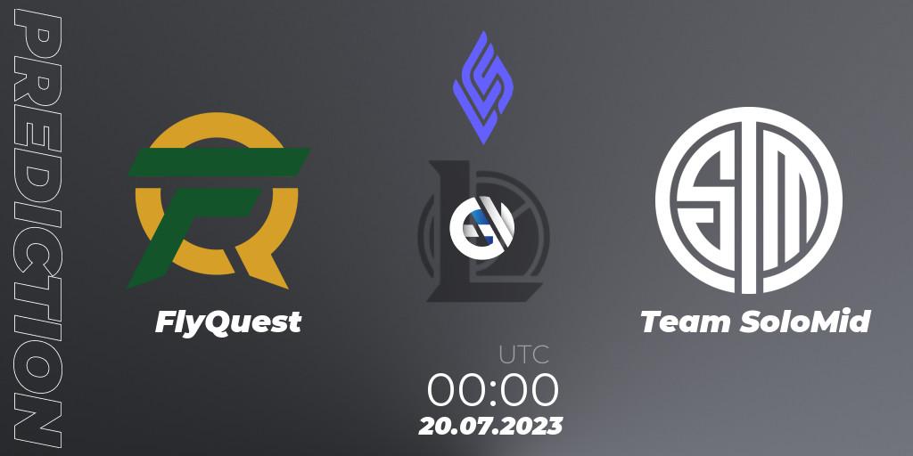 FlyQuest - Team SoloMid: прогноз. 20.07.23, LoL, LCS Summer 2023 - Group Stage