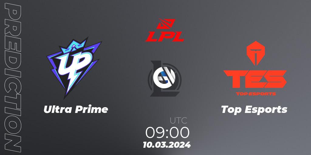 Ultra Prime - Top Esports: прогноз. 10.03.24, LoL, LPL Spring 2024 - Group Stage