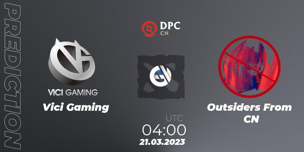 Vici Gaming - Outsiders From CN: прогноз. 21.03.23, Dota 2, DPC 2023 Tour 2: China Division I (Upper)