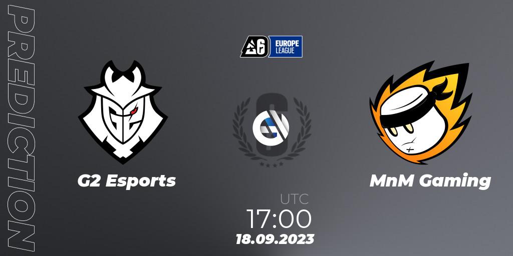 G2 Esports - MnM Gaming: прогноз. 18.09.23, Rainbow Six, Europe League 2023 - Stage 2