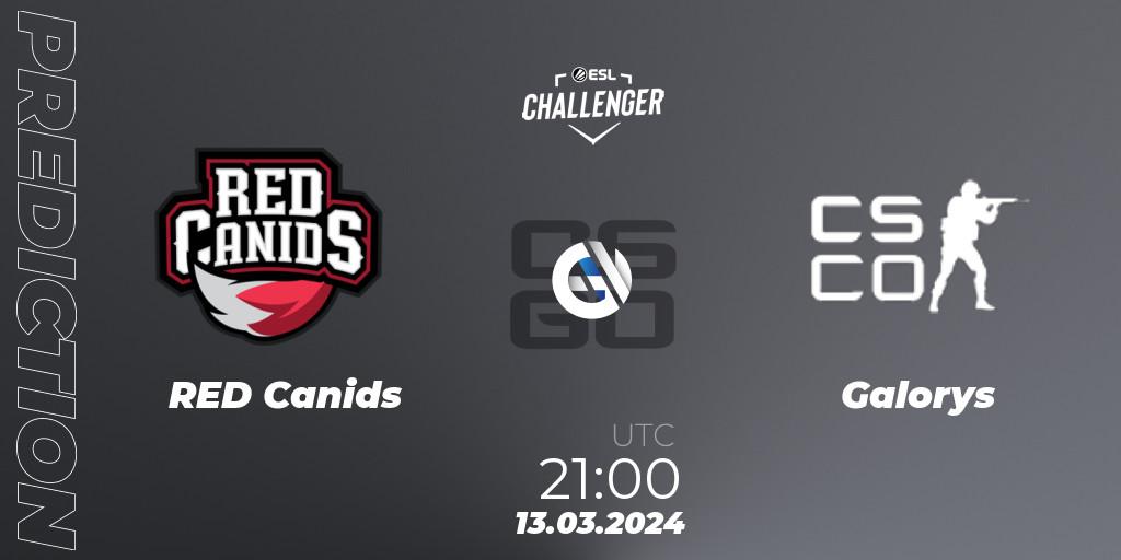 RED Canids - Galorys: прогноз. 13.03.24, CS2 (CS:GO), ESL Challenger #57: South American Open Qualifier