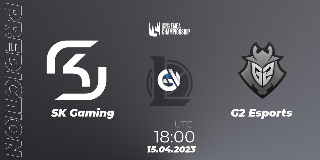 SK Gaming - G2 Esports: прогноз. 15.04.23, LoL, LEC Spring 2023 - Group Stage