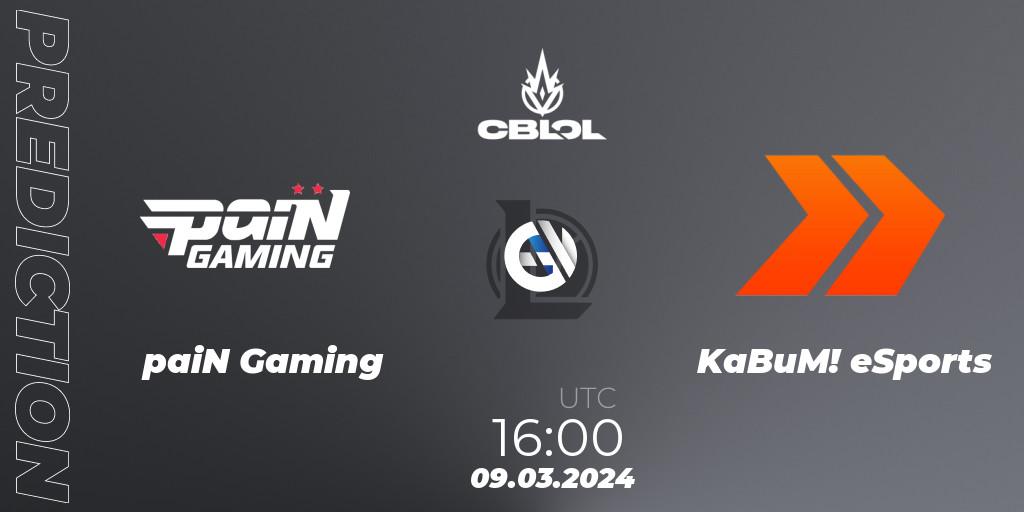 paiN Gaming - KaBuM! eSports: прогноз. 09.03.24, LoL, CBLOL Split 1 2024 - Group Stage