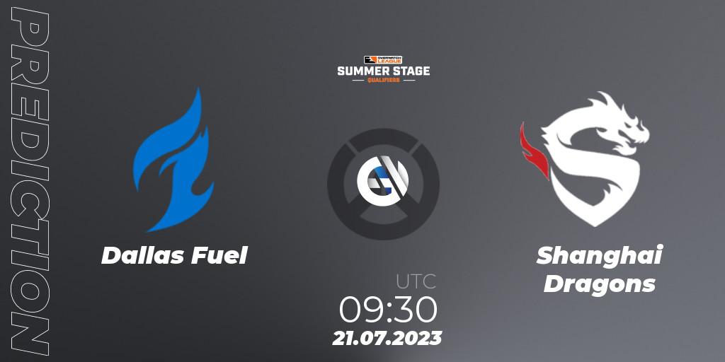 Dallas Fuel - Shanghai Dragons: прогноз. 21.07.23, Overwatch, Overwatch League 2023 - Summer Stage Qualifiers