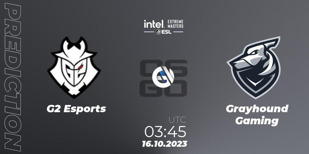 G2 Esports - Grayhound Gaming: прогноз. 16.10.23, CS2 (CS:GO), IEM Sydney 2023