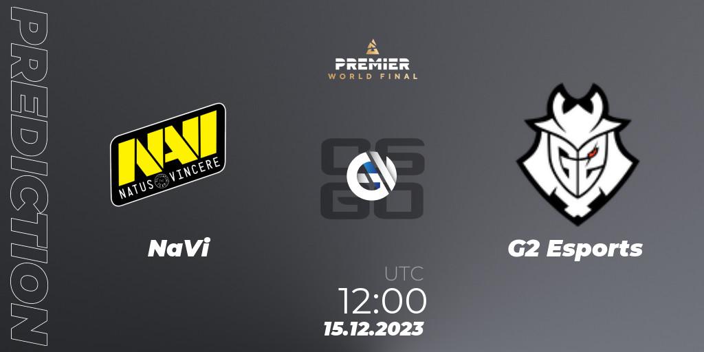 NaVi - G2 Esports: прогноз. 15.12.23, CS2 (CS:GO), BLAST Premier World Final 2023