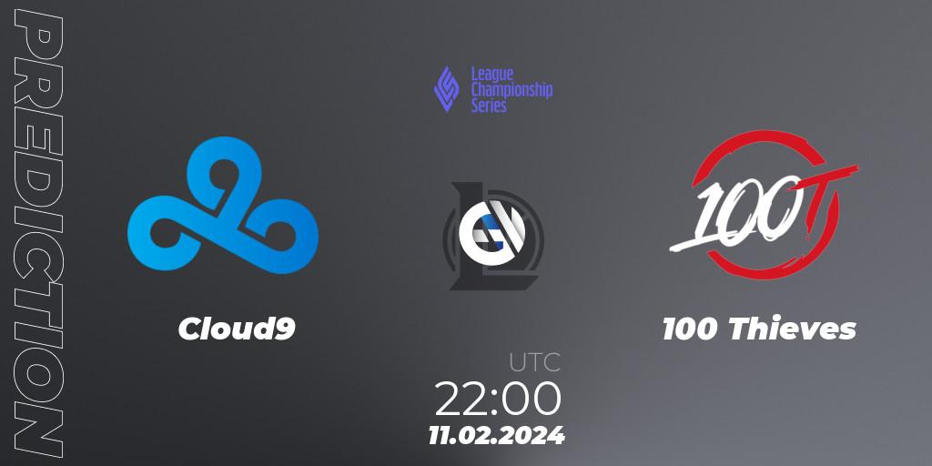 Cloud9 - 100 Thieves: прогноз. 11.02.24, LoL, LCS Spring 2024 - Group Stage