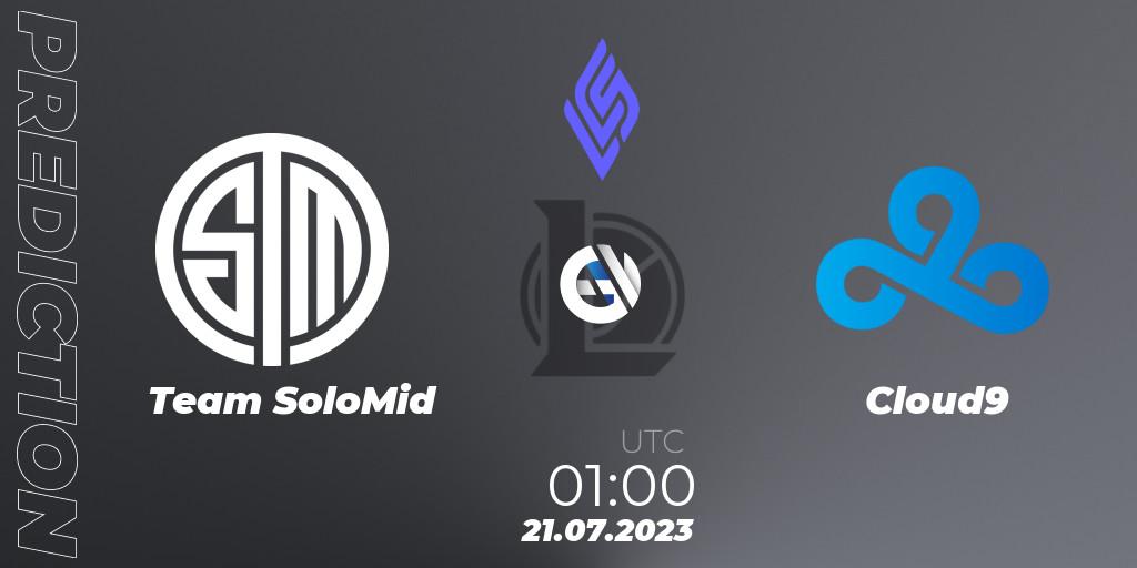 Team SoloMid - Cloud9: прогноз. 21.07.23, LoL, LCS Summer 2023 - Group Stage