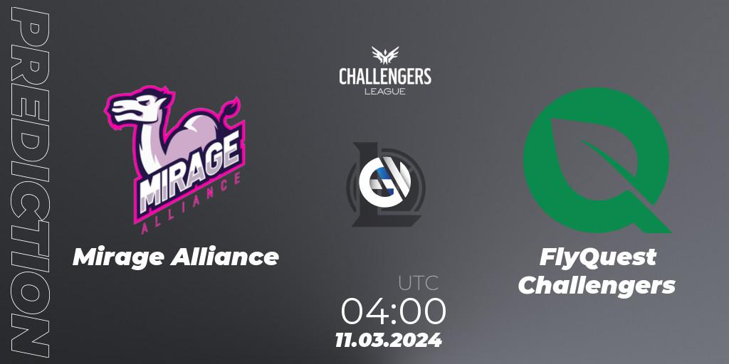 Mirage Alliance - FlyQuest Challengers: прогноз. 11.03.24, LoL, NACL 2024 Spring - Group Stage