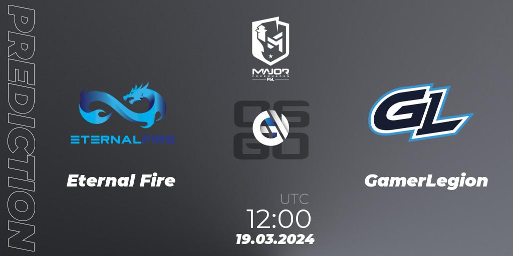 Eternal Fire - GamerLegion: прогноз. 19.03.24, CS2 (CS:GO), PGL CS2 Major Copenhagen 2024 Challengers Stage