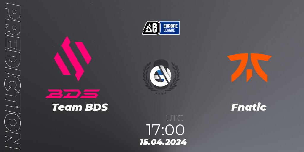 Team BDS - Fnatic: прогноз. 15.04.24, Rainbow Six, Europe League 2024 - Stage 1