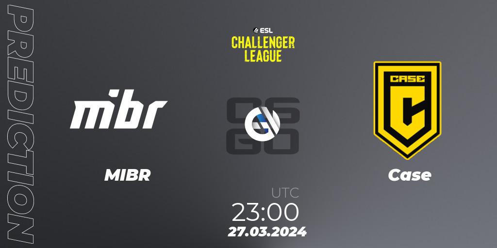 MIBR - Case: прогноз. 27.03.24, CS2 (CS:GO), ESL Challenger League Season 47: South America