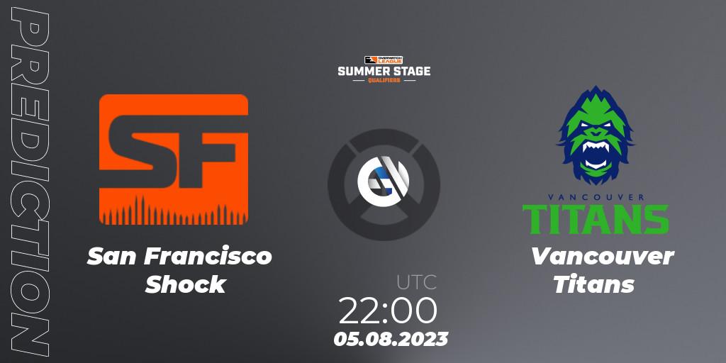 San Francisco Shock - Vancouver Titans: прогноз. 05.08.23, Overwatch, Overwatch League 2023 - Summer Stage Qualifiers
