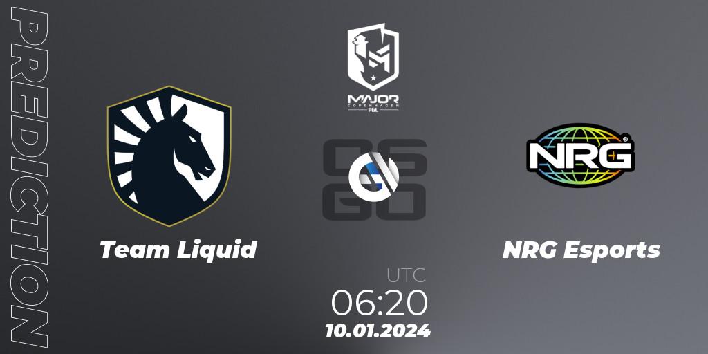 Team Liquid - NRG Esports: прогноз. 10.01.24, CS2 (CS:GO), PGL CS2 Major Copenhagen 2024 North America RMR Open Qualifier 1