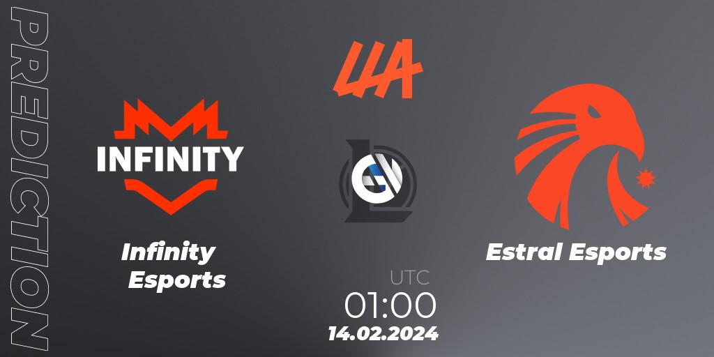 Infinity Esports - Estral Esports: прогноз. 14.02.24, LoL, LLA 2024 Opening Group Stage
