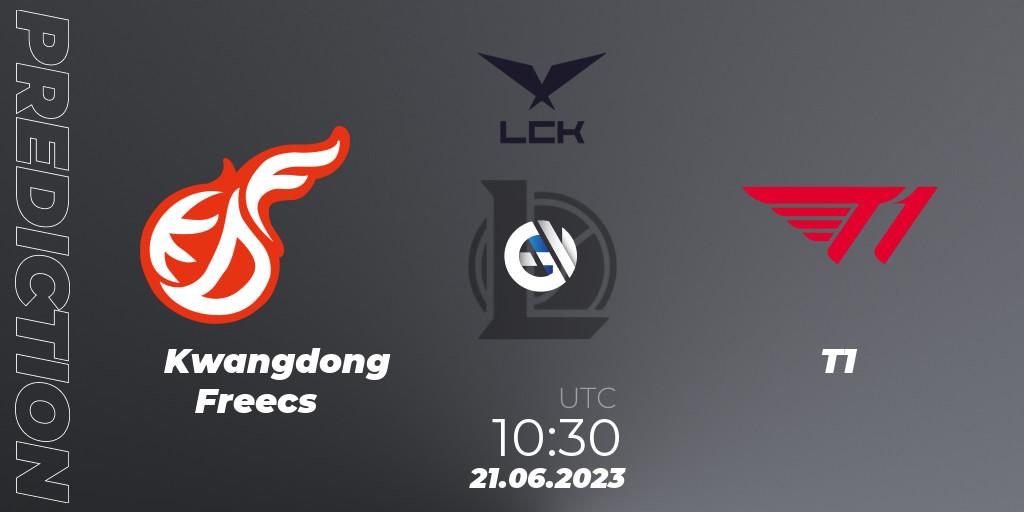 Kwangdong Freecs - T1: прогноз. 21.06.23, LoL, LCK Summer 2023 Regular Season