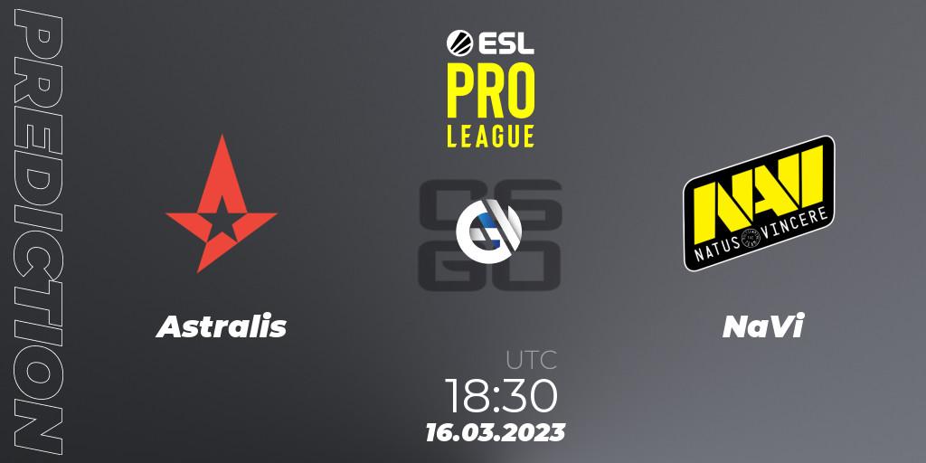 Astralis - NaVi: прогноз. 16.03.23, CS2 (CS:GO), ESL Pro League Season 17