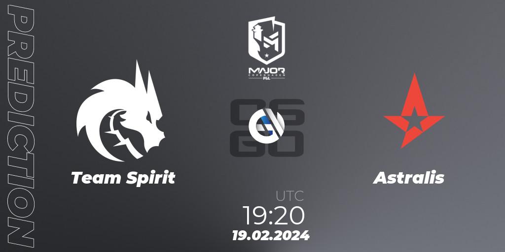 Team Spirit - Astralis: прогноз. 19.02.24, CS2 (CS:GO), PGL CS2 Major Copenhagen 2024: European RMR B