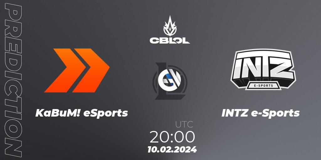 KaBuM! eSports - INTZ e-Sports: прогноз. 10.02.24, LoL, CBLOL Split 1 2024 - Group Stage