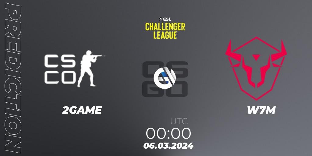 2GAME - W7M: прогноз. 06.03.24, CS2 (CS:GO), ESL Challenger League Season 47: South America