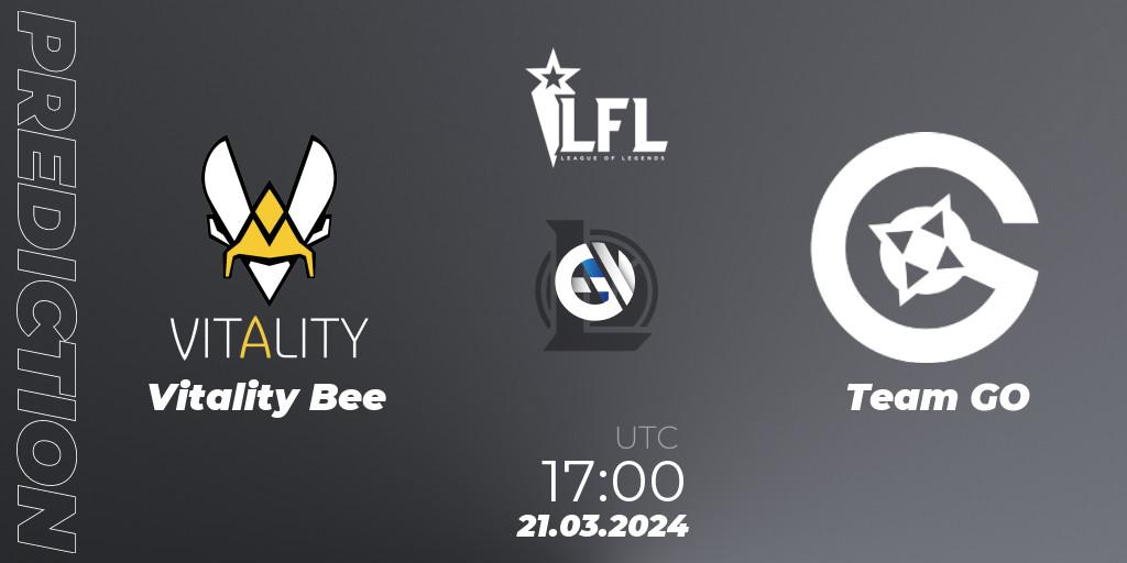 Vitality Bee - Team GO: прогноз. 21.03.24, LoL, LFL Spring 2024