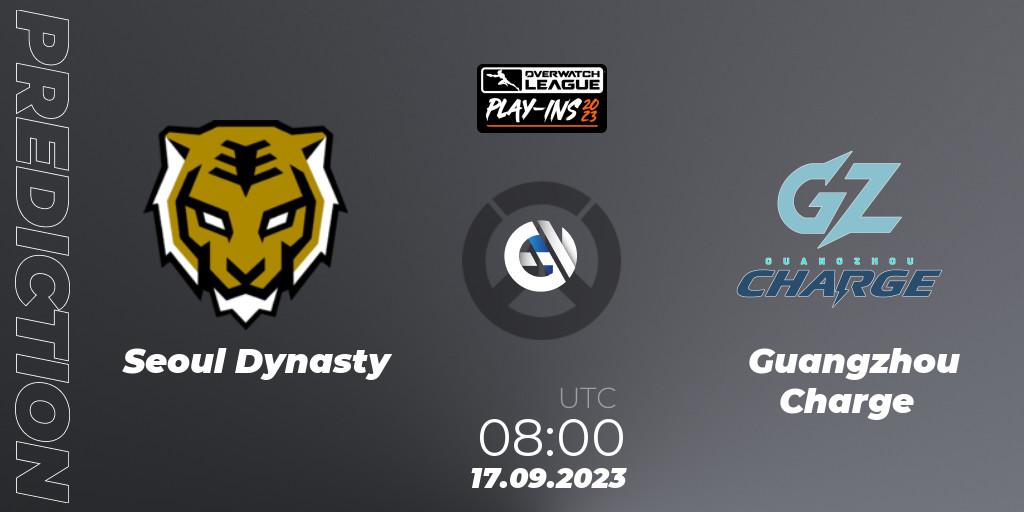 Seoul Dynasty - Guangzhou Charge: прогноз. 17.09.23, Overwatch, Overwatch League 2023 - Play-Ins